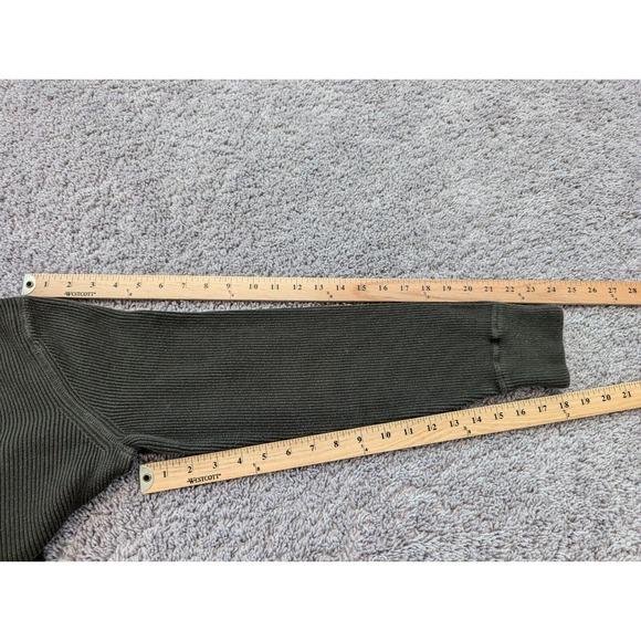 Vintage Eddie Bauer Sweater Mens Large Crewneck Rib Knit Green Made in Hongkong - Picture 7 of 10